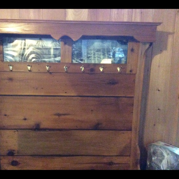 Toboggan sled floor lamp.$325 halltree bench $425 - Picture 4 of 5